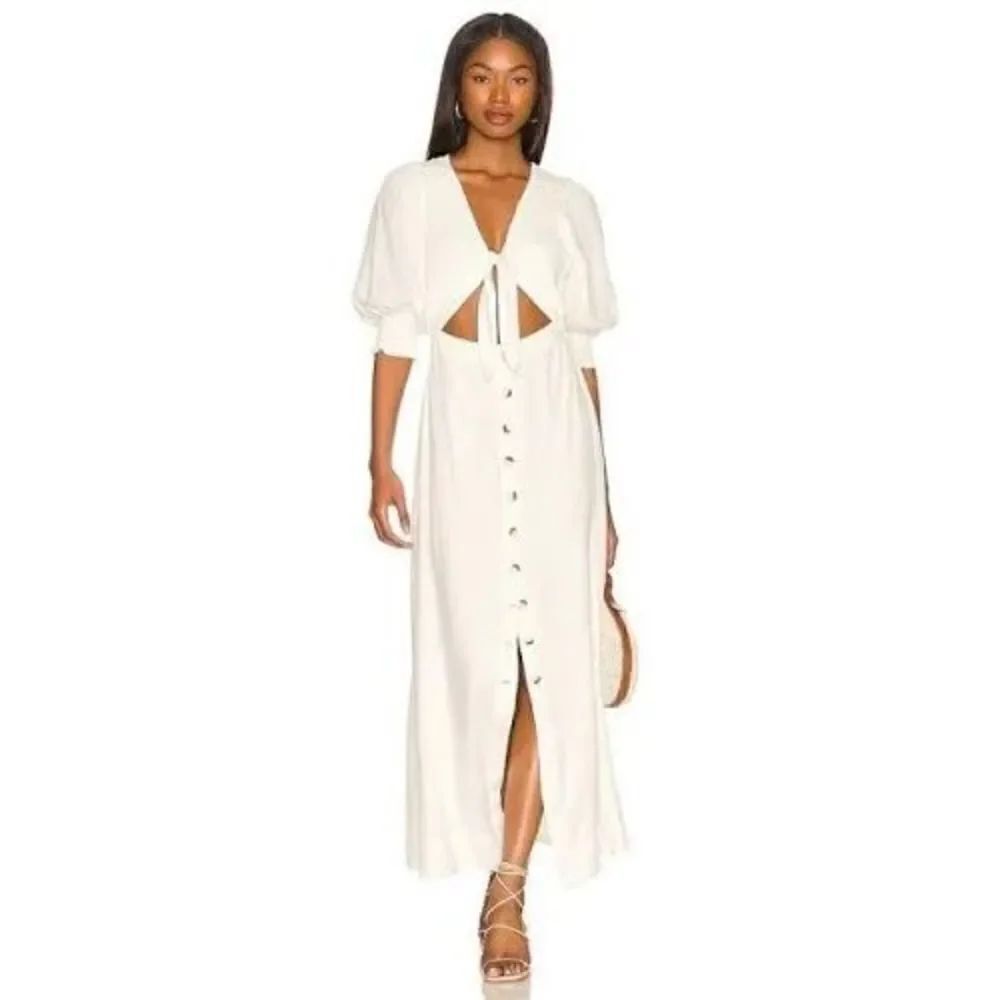 Free People String Of Hearts Maxi Dress Smocked size XSmall